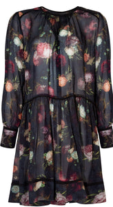 Curate always the oppor- tunic (black floral)