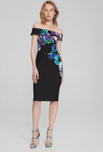 Load image into Gallery viewer, Josephribkoff 241775 floral drop shoulder dress