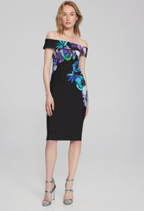 Josephribkoff 241775 floral drop shoulder dress