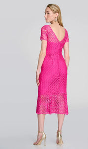 Josephribkoff lace flounce dress 242704