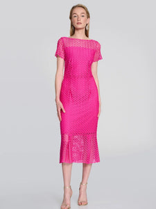 Josephribkoff lace flounce dress 242704