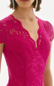 Joseph ribkoff 251714 stretch lace trumpet dress