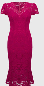 Joseph ribkoff 251714 stretch lace trumpet dress