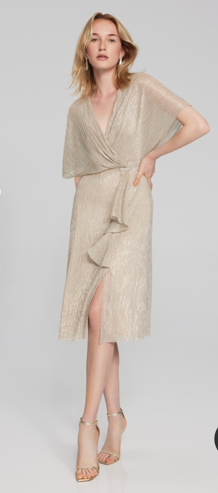 Joseph ribkoff v neck wrap style dress 241714
