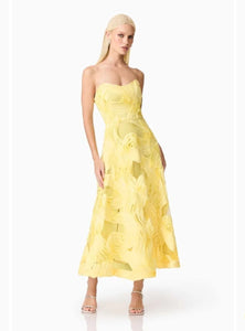 Elliatt asher midi dress yellow