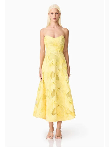 Elliatt asher midi dress yellow