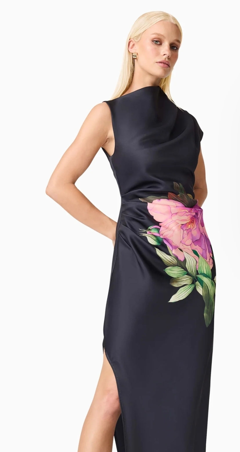 Elliatt azelie asymmetrical gown in black