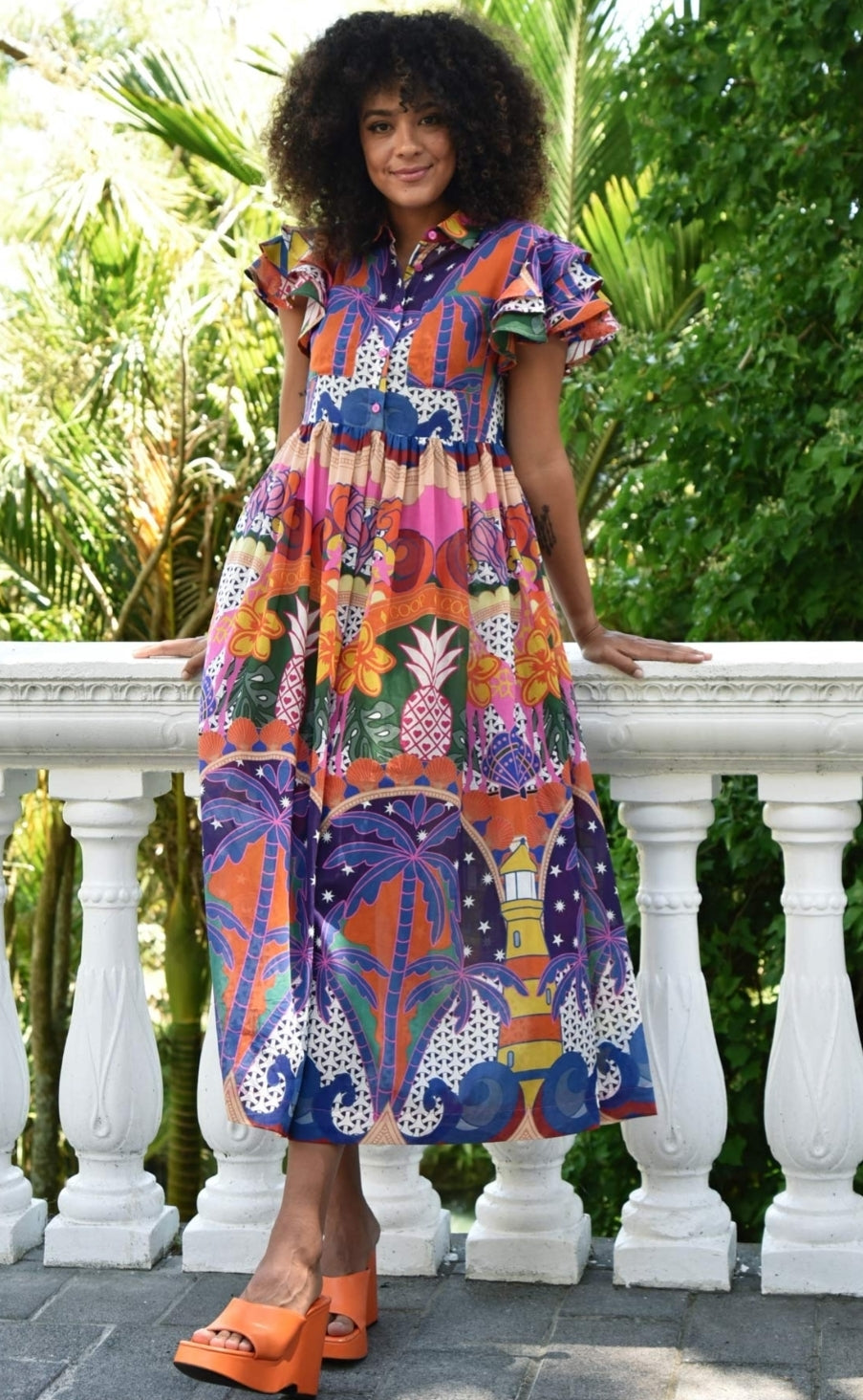 Coop flute through dress