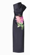 Load image into Gallery viewer, Elliatt azelie asymmetrical gown in black